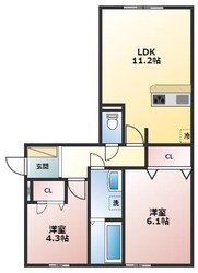 エムライズ西宮の物件間取画像